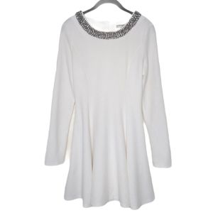 Nordstrom Double Zero Jeweled Neckline Party Dress Size Medium